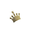 10k Gold Crown Pendant New