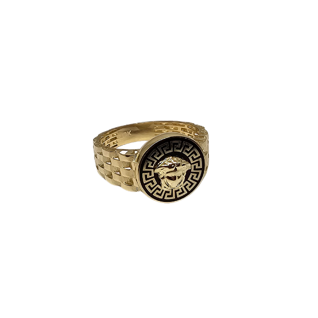 10K Gold Medusa  Ring New Sindy-02