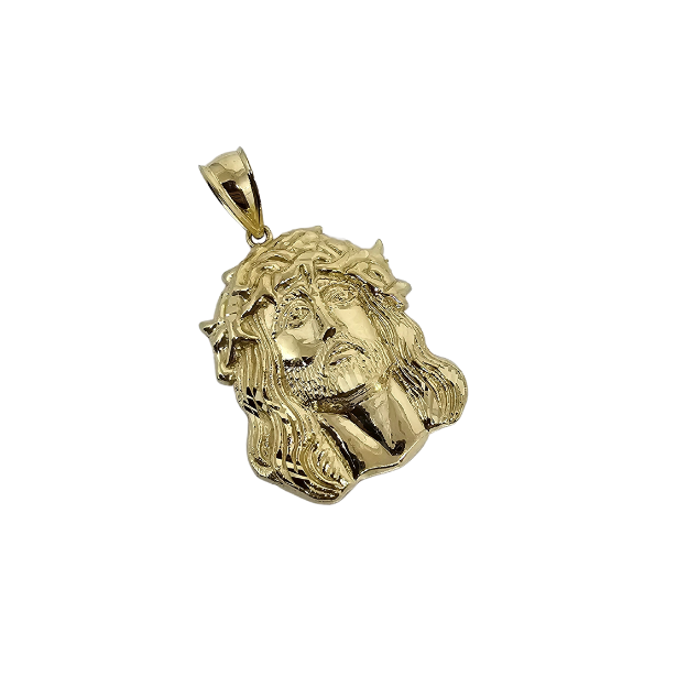 10k Gold Jesus Pendant New