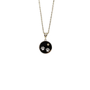 Collier patte de chien en or jaune 10K sur chaîne Singapour - Pet Lover's Elegance