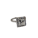 14k 3.24ct Princess cut Shape VS Diamonds