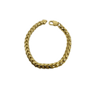 10K Solid Yellow Gold 7mm Franco Bracelet