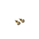 Boucles d'oreilles en or jaune 10K en forme de cœur avec 0,15ct de diamants naturels