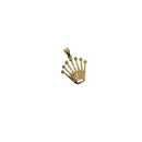 10K Gold Crown Pendant New