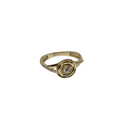 Golden Bloom – 10K Yellow Gold Rose Ring for Women