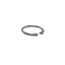 Stunning Natural diamond 0.20 carrat  with  14kt white Gold Ring NATDIA4