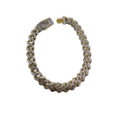 10k 9mm Monaco Diamond Cut Bracelet