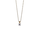10k Round Stone 2.00ct Zirconia Stone Necklace