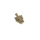 10K Yellow Gold Panther Head Pendant – Fierce Elegance