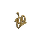 10K Gold One hundred dollars Pendant