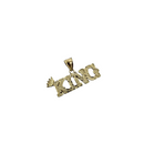 10k Gold King Pendant New