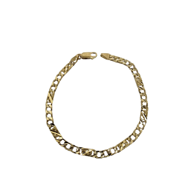 10K 4mm Danny Bracelet  Gold MBS-1084