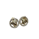 Boucles d'oreilles rondes 10k à motif grec