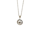 Chaîne Singapour en or jaune 10K avec pendentif Scorpion - Élégant collier du zodiaque pour femmes