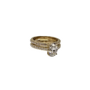 Eternal Duo: 1.70CT Lab Diamond Engagement Rings in 14K yellow Gold SR-34242