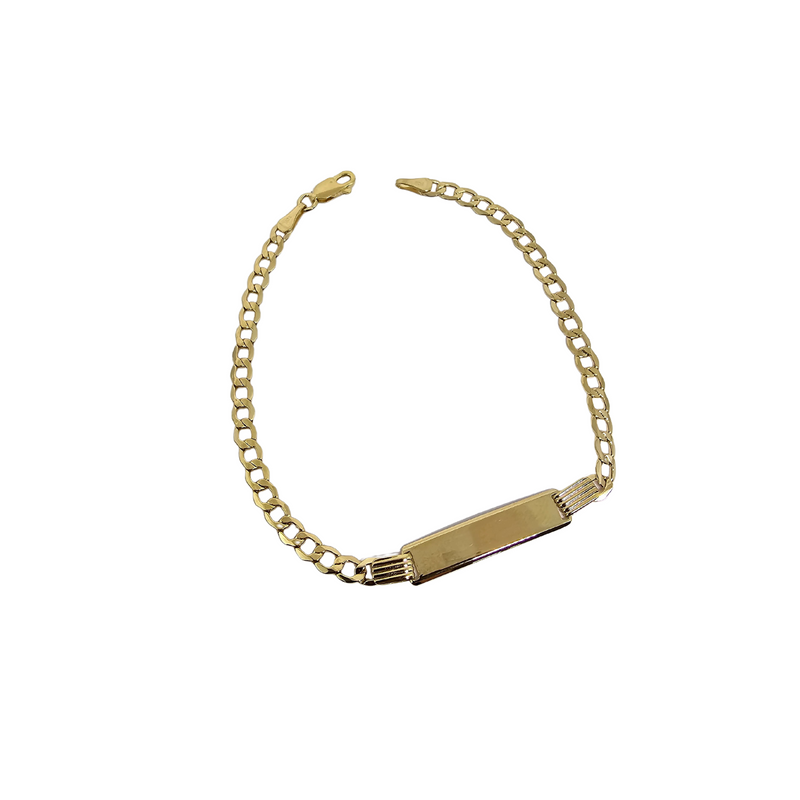 14k Yellow gold Curb Baby Bracelet