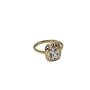 10k Gold Greek design stone  Women Ring