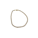 Bracelet 10k 2.5mm Curb Chain diamantée