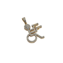 10k Handicap 0.62ct diamonds pendant