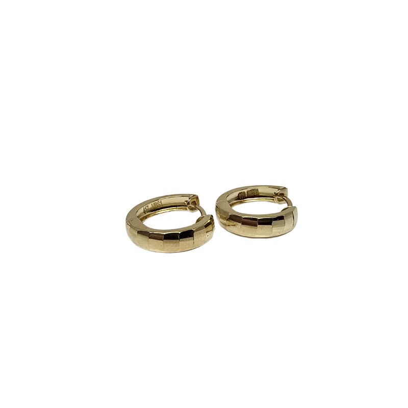 10K Yellow Gold Huggies