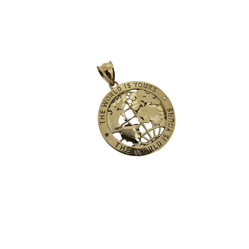 The world is yours - 10K Gold  Pendant