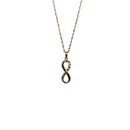 10k Gold Chain with Yellow Gold Infinity  pendant New