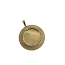 10k Gold Medallion Pendant New