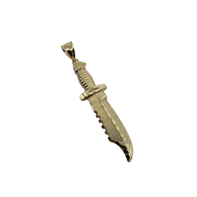 Knife - 10K Gold  Pendant