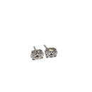 Boucles d'oreilles diamant ovale 2.03 CT Diamond VS1 Lab 14K or blanc