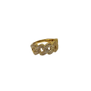 10k 9mm Monaco 0.41ct Diamonds Ring