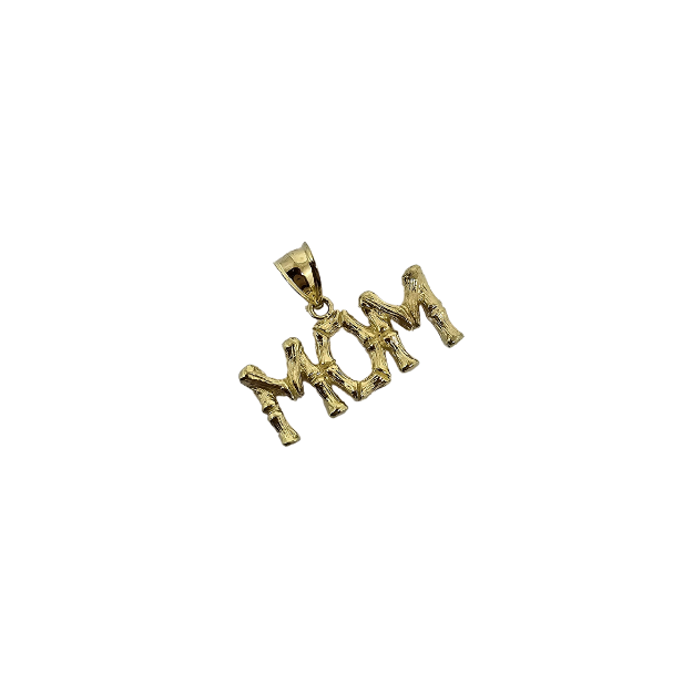 10k Gold Mom Pendant New