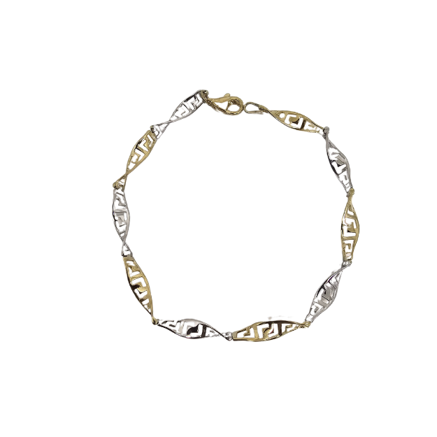 10K 4MM Gold Medusa Bracelet