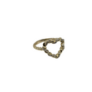 Heart of Gold: 10K Yellow Gold Heart Ring