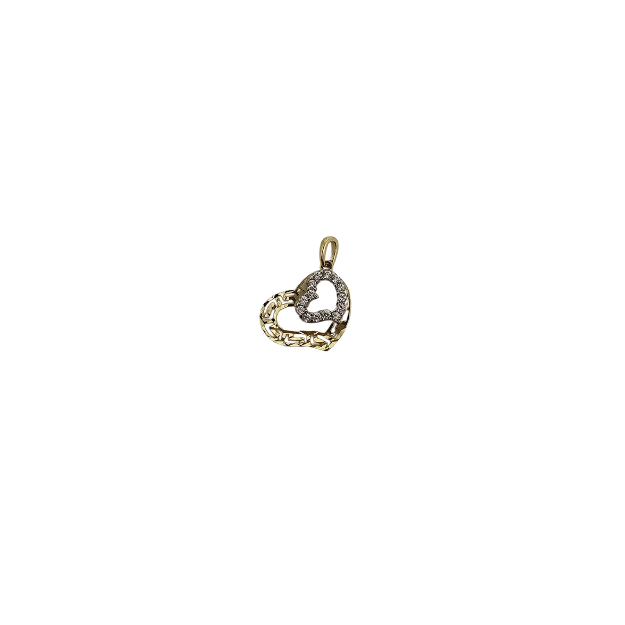 10k Gold Heart  Pendant