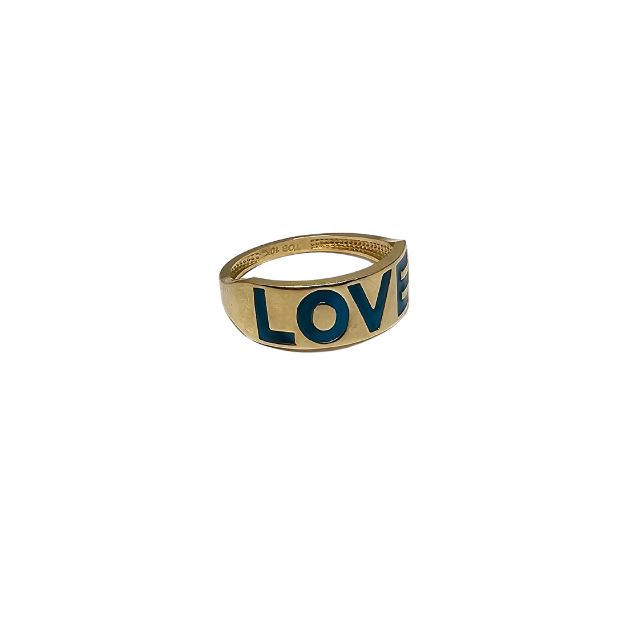 10k Gold  Women Love   Ring New