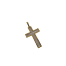 10k Gold duo color  Cross Pendant Alfredo
