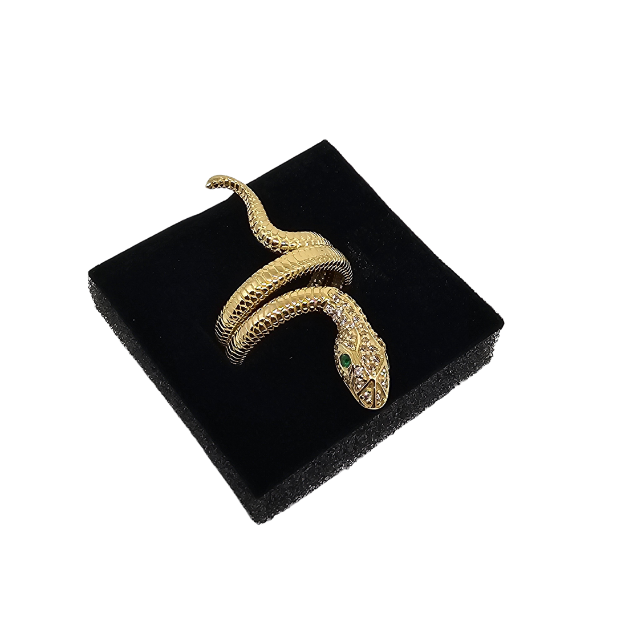 10k Gold Snake Women Ring New