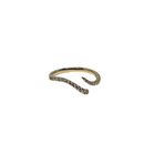 Stunning Natural diamond 0.25carrat  with  14kt yellow Gold Ring NATDIA2