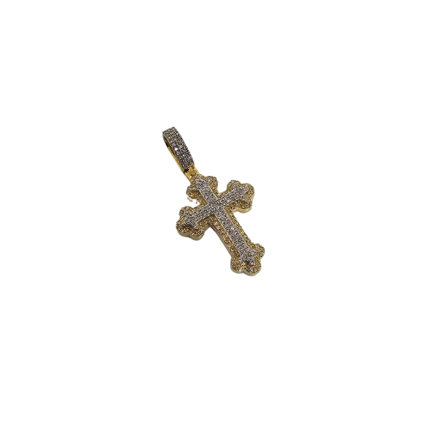 14k Cross Pendant  0.50ct Diamonds si NEW