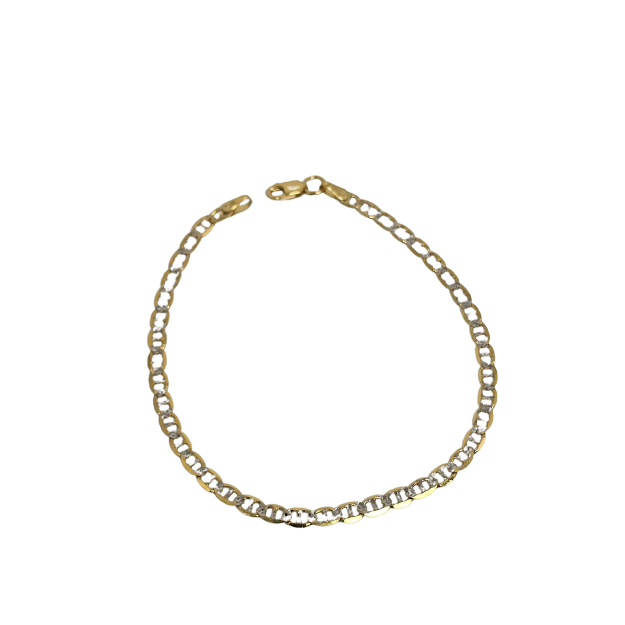 3mm  Bracelet marined 10K Yellow Gold MBS-1077