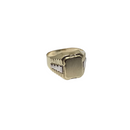 Men’s Solid 10K Yellow Gold Ring – Viril Simplicity