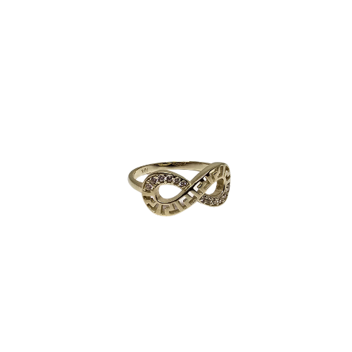 10k Gold infinity Ring greek design