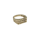 Men’s Solid 10K Yellow Gold Ring - Nugget Ring