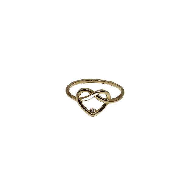 10k Gold Heart Women Ring New