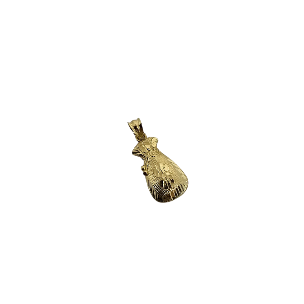 10k Gold Money Bag pendant  New