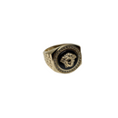 Real Power: 10K Yellow Gold Men’s Ring with Greek Medusa Design