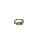 10K Gold  Luis Ring Crystal Stone  New CAL-002