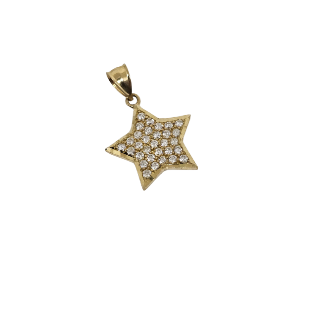 10k Gold pendant Star  New