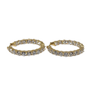 10k Round Earrings 5.33ct VS Diamonds