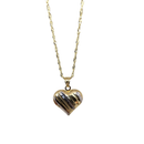 10k heart necklace